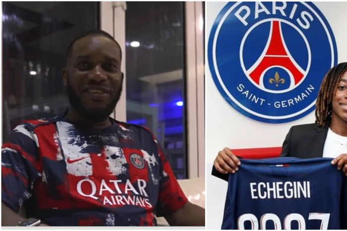 Jay Jay Okocha and Jennifer Echegini at PSG.
