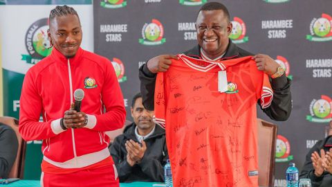 Harambee Stars Captain Aboud Omar Downplays Pressure of Playing in Front of Overwhelming Home Crowd at CHAN 2024