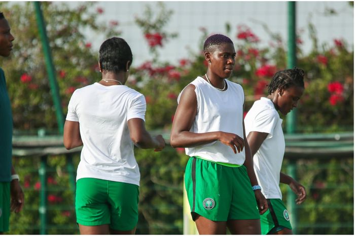 Nigeria's Super Falcons in Morocco.