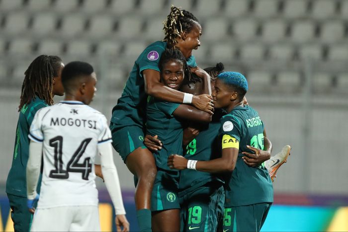 The Super Falcons of Nigeria are through to the quarterfinals of the WAFCON after Ihezuo scored the only goal in the win against Botswana.