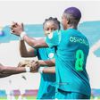 Super Falcons celebrating