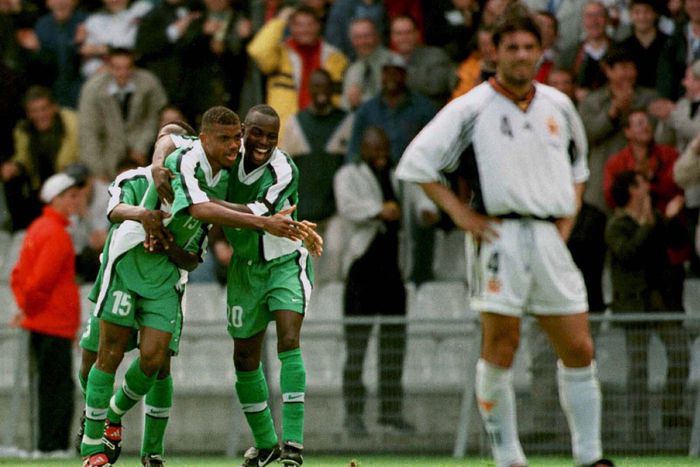 Sunday Oliseh Nigeria 3-2 Spain 1998 World Cup