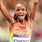 Beatrice Chebet reacts after historic 10,000m victory at Paris Olympics