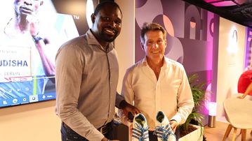 David Rudisha donates first world record spikes to Museum of World Athletics