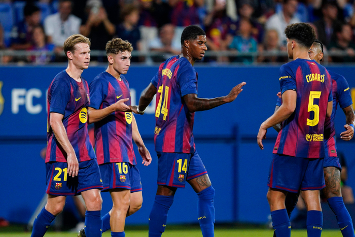 FC Barcelona celebrates the 1-0 during the Joian Gaper Trophy match between FC Barcelona and Como 1907  || Image credit: Imago