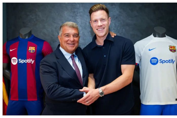 Laporta and Ter Stegen help mend Barcelona rift