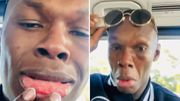 I Hate Losing - Israel Adesanya shows off a black eye after losing to Sean Strickland