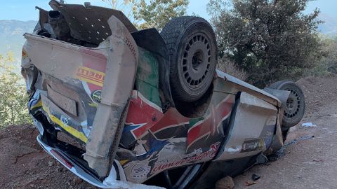 Kenyan Hamza Anwar takes dramatic tumble at WRC Acropolis Rally Greece