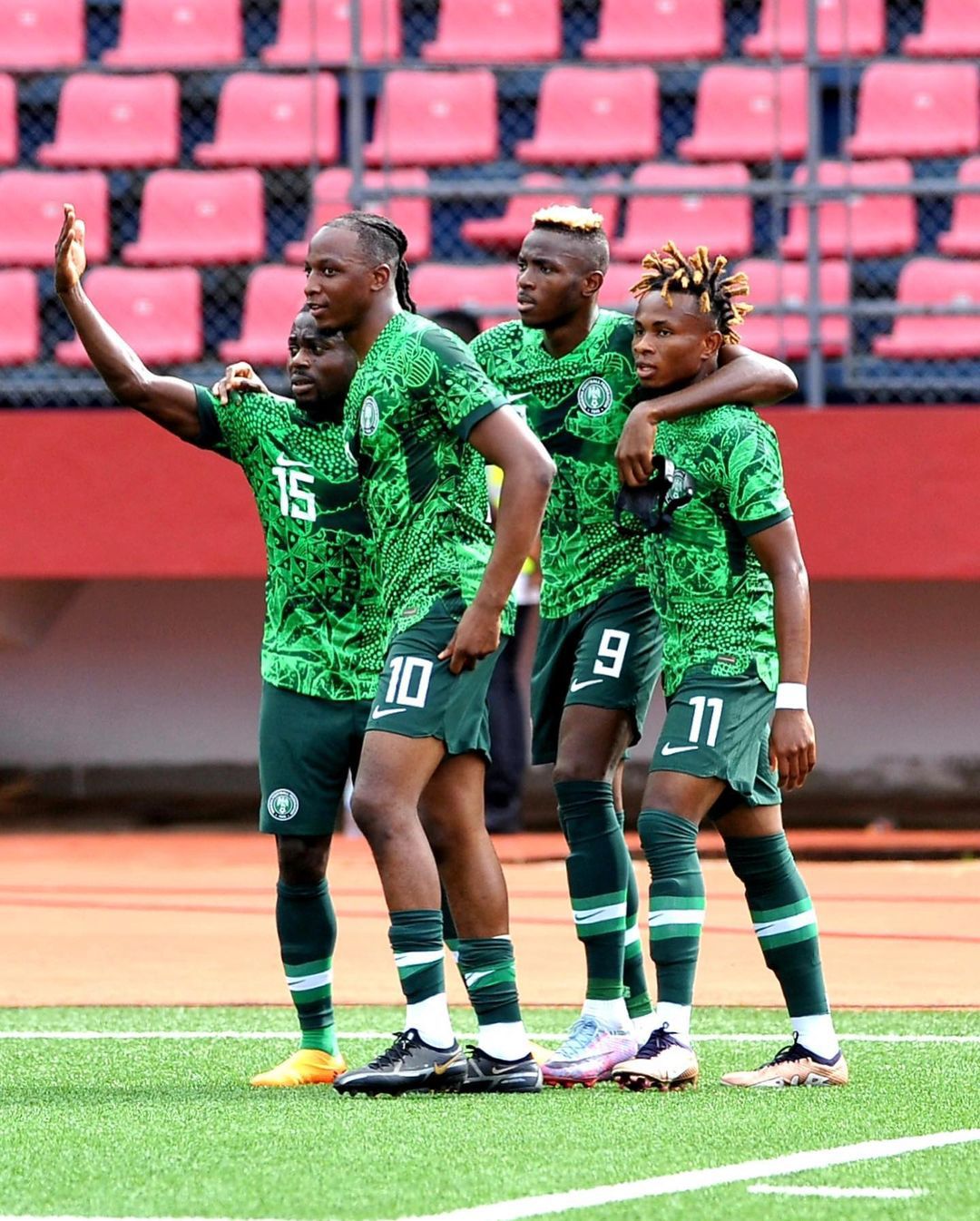 Chukwueze scored Nigeria's sixth goal against Sao Tome and Principe|| Image credit: X