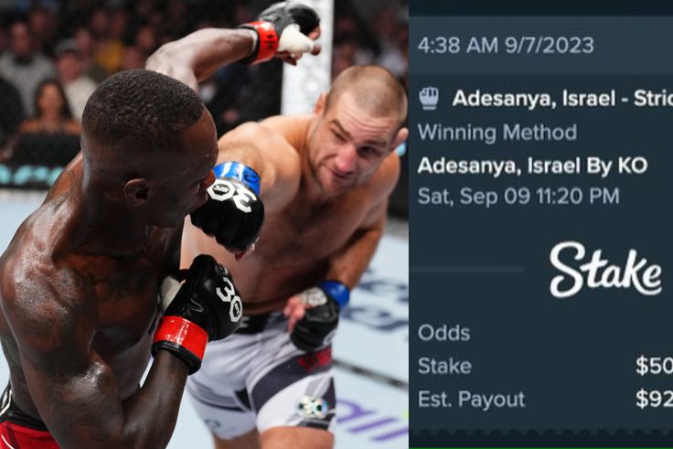 Drake is known for making significant bets before fights and did so on Adesanya ahead of the main event of UFC 293. Image Credit -UFC/X Instagram/Champagne Papi