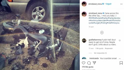 Strickland horrific motorcycle accident