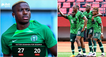 Victor Osimhen now number 3 on the top 10 Super Eagles all-time highest goalscorers list [2024]