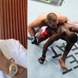 Davido gave a massive shootout and good luck to Adesanya ahead of his fight against Strickland in Australia. Image Credit - UFC