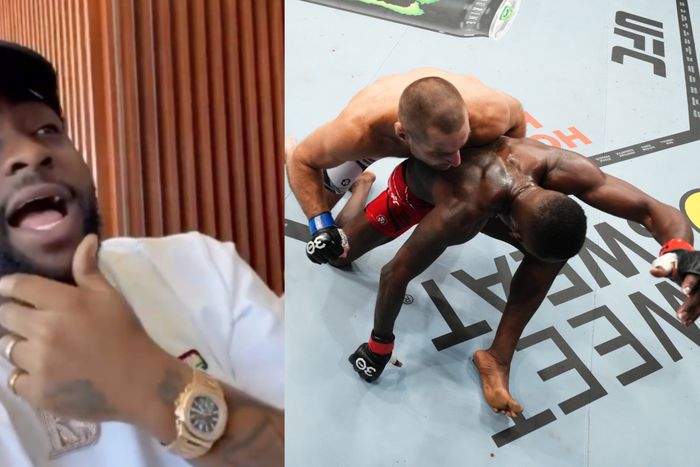 Davido gave a massive shootout and good luck to Adesanya ahead of his fight against Strickland in Australia. Image Credit - UFC