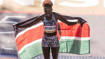 Peres Jepchirchir leads Kenya one-two to win Great North Run half marathon