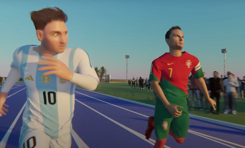 Is Lionel Messi faster than Cristiano Ronaldo? 3D simulation pits the two in an epic 100m track race against each other