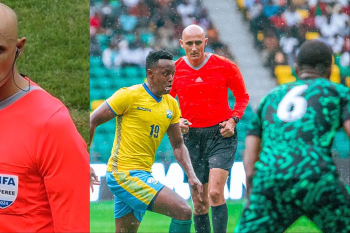 Super Eagles of Nigeria fans are not happy with Mohamed Maarouf Eid Mansour of Egypt after a 0-0 draw against Rwanda in Kigali