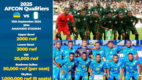 Rwanda vs Nigeria: ₦1 million to watch Super Eagles AFCON 2025 qualifier