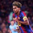 Lamine Yamal in action for Barcelona || Imago
