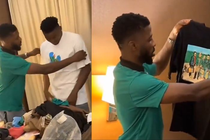 Ahead of the crucial AFCON 2025 qualifier against Nigeria and Libya, Kelechi Iheanacho starts a shirt-selling business in the Super Eagles camp.