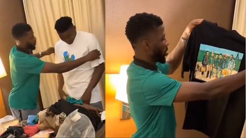 Nigeria vs Libya: Kelechi Iheanacho starts shirt-selling business in Super Eagles camp