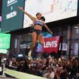 Tara Davis-Woodhall Reflects on 'Surreal' Times Square Long Jump: 'This Was a Dream Come True'