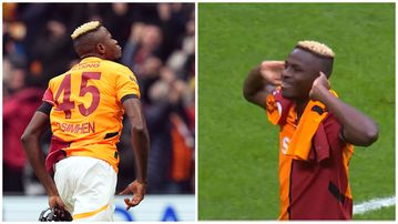 Which 10-year-old record did Super Eagles star Osimhen break with Galatasaray brace against Samunspor?