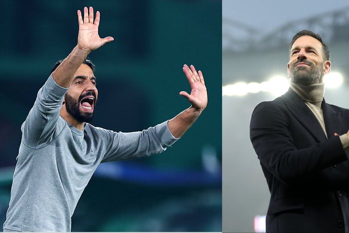 See what Manchester United fans want Ruben Amorim to do with Ruud van Nistelrooy after victory against Leicester City.