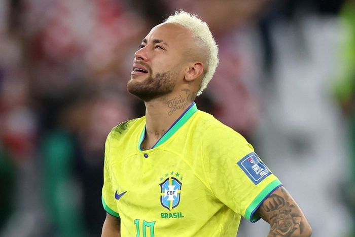 Neymar in tears after Brazil are knocked out of the World Cup by Croatia