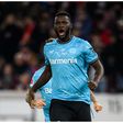 Bayer Leverkusen superstar, Victor Boniface, celebrates the leveler against Stuttgart.