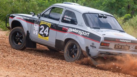 Irish driver John Coyne takes early lead in East African Safari Classic Rally prologue