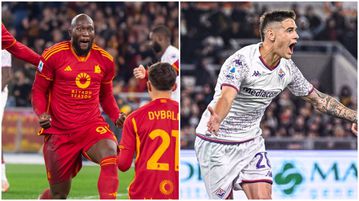 9-man AS Roma share spoils with Fiorentina in heated Serie A clash
