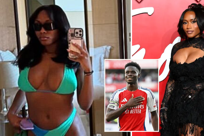 Tolami Benson: Saka’s girlfriend leaves tongues wagging with hot bikini snap days after celebrating 24th birthday