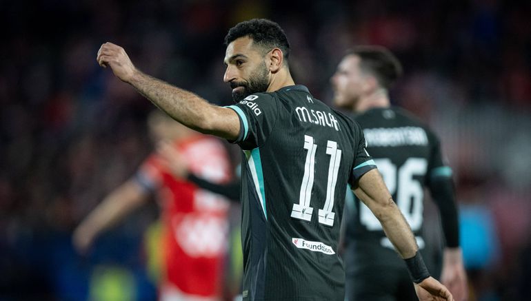 Mo Salah celebrates another vital goal for Liverepool against Girona | Imago