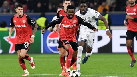 Tella starts as Leverkusen beat Inter to climb above Barcelona in Champions League