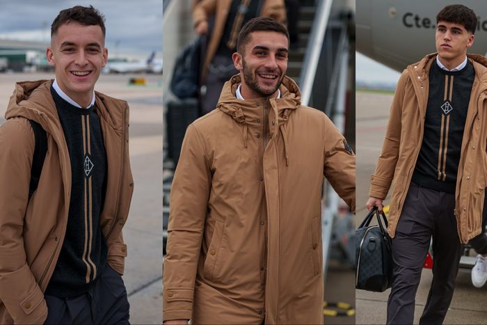 Ahead of their Champions League clash, Barcelona go brown as they arrive to face Borussia Dortmund.