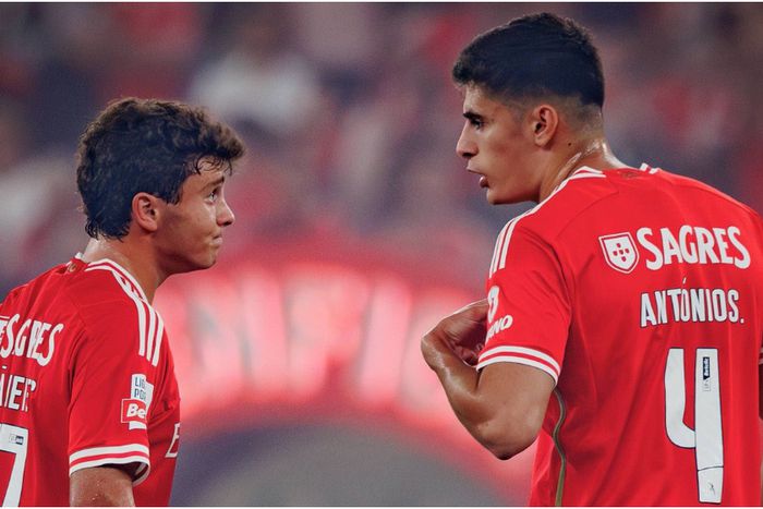 Benfica youngsters Joao Neves (left) and Antonio Silva (right).