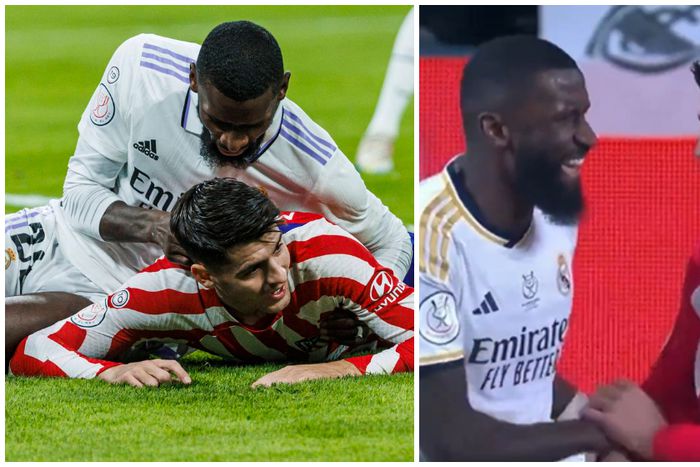 Antonio Rudiger and Morata head-to-head.