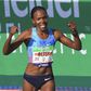 Kenyan-born marathoner Betsy Saina.