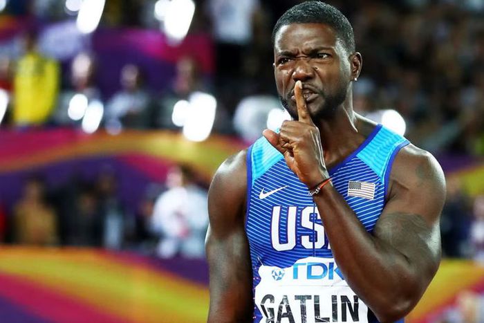 Justin Gatlin explains why lanes do not matter when winning a 100m title, breaks down typical race strategy