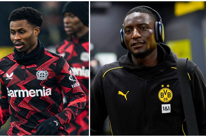Nathan Tella (left) and Serhou Guirassy (right) before the thrilling evening at Signal Iduna Park.