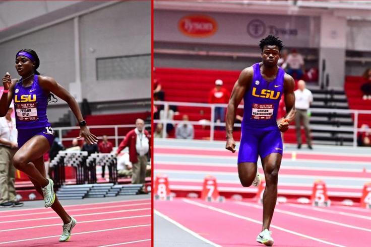 Brume achieves 60m milestone as Ofili wins 60m final at LSU twilight