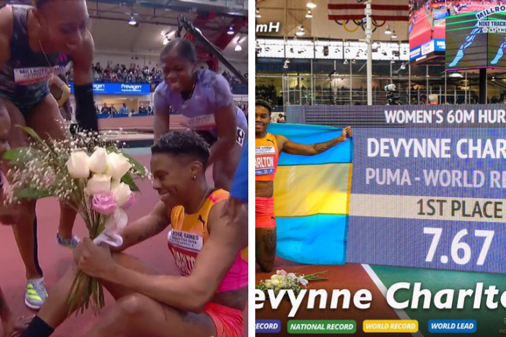 [WATCH] Devynne Charlton storms to new 60m Hurdles WORLD RECORD of 7.67s at Millrose Games