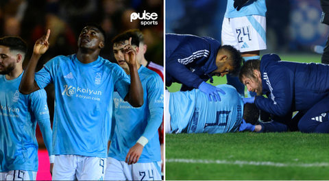 Awoniyi on target but leaves on stretcher as Nottingham Forest make hard work of League One Exeter in FA Cup