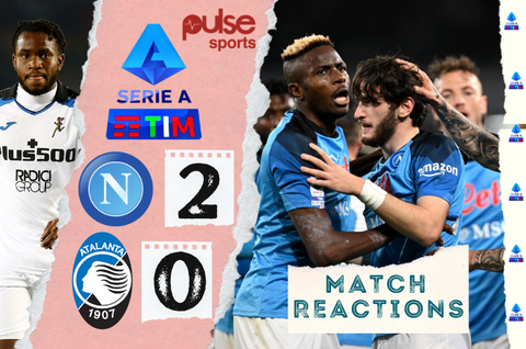 Reactions as Victor Osimhen's Napoli defeats Ademola Lookman's Atalanta in Serie A