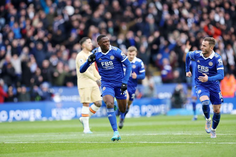 Patson Daka equalized for Leicester City in the first half vs Chelsea