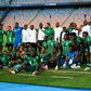 Nigeria's Flying Eagles squad after winning bronze at the U-20 AFCON