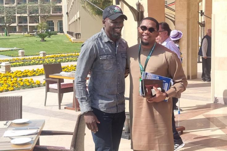 McDonald Mariga & Samuel Eto’o roll back the years with Inter Milan reunion in Cairo