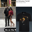 Most supportive boyfriend: Christian Coleman models Sha'Carri Richardson's unreleased Nike 'So Win' t-shirt with pride