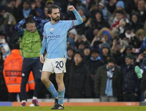 Bernardo Silva in action for Manchester City